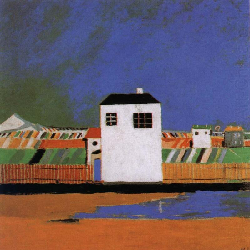 Kasimir Malevich A white house in the landscape china oil painting image